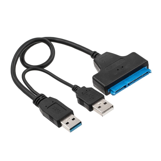 Адаптер-переходник USB 3.0 - SATA 7+15 pin для HDD/SSD