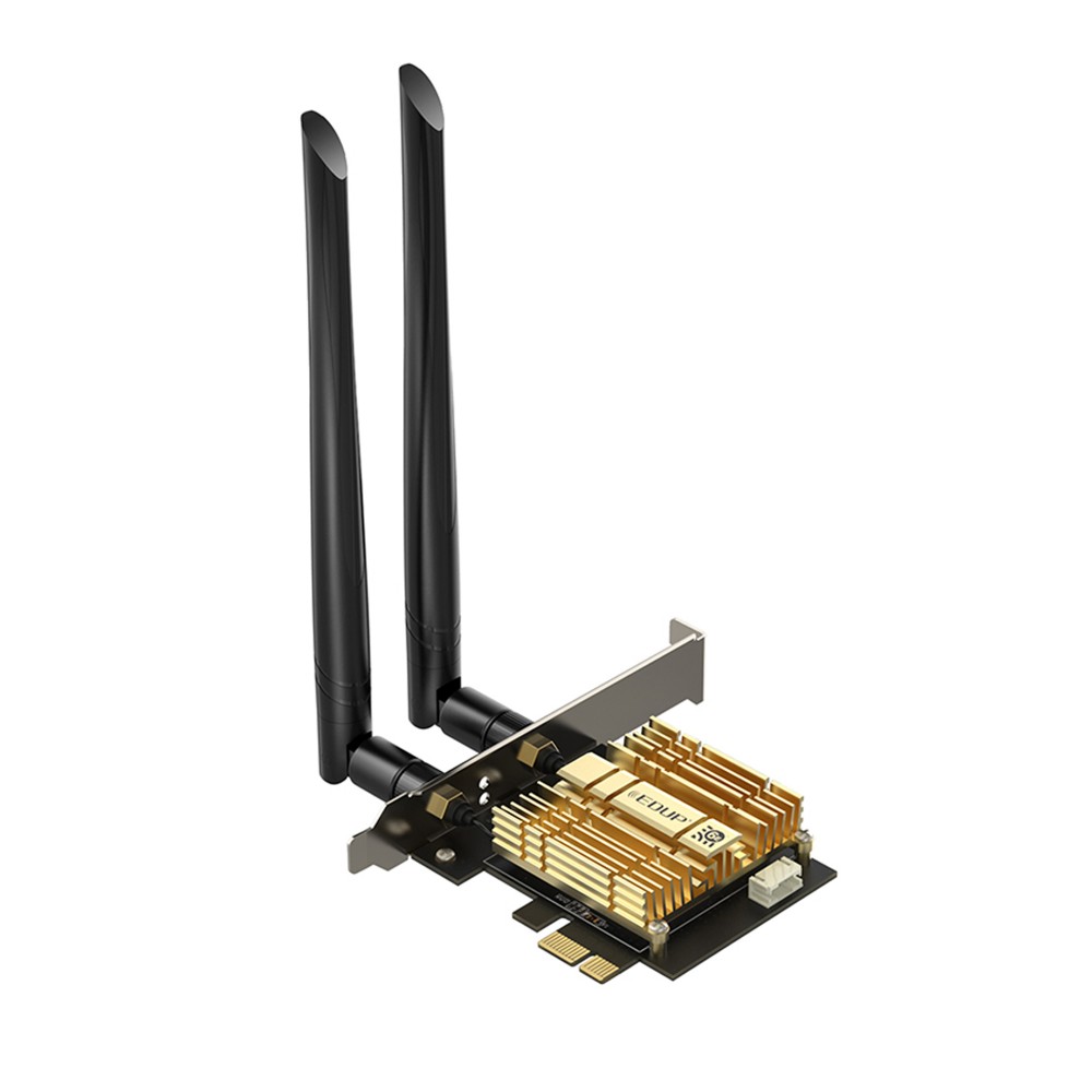 PCI-E адаптер Wi-Fi 6E Intel AX210 AX3000 Bluetooth 5.2 - 2.4GHz/5GHz/6GHz