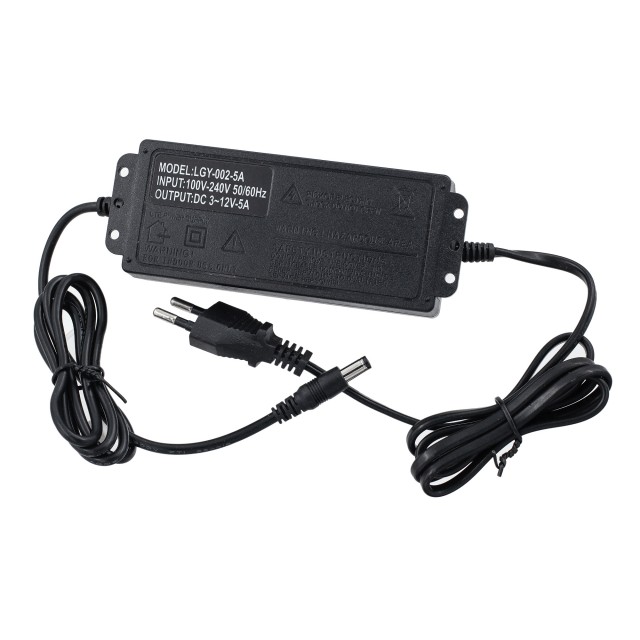 Регулируемый блок питания 3-12V 5A 5.5x2.5 (60W)