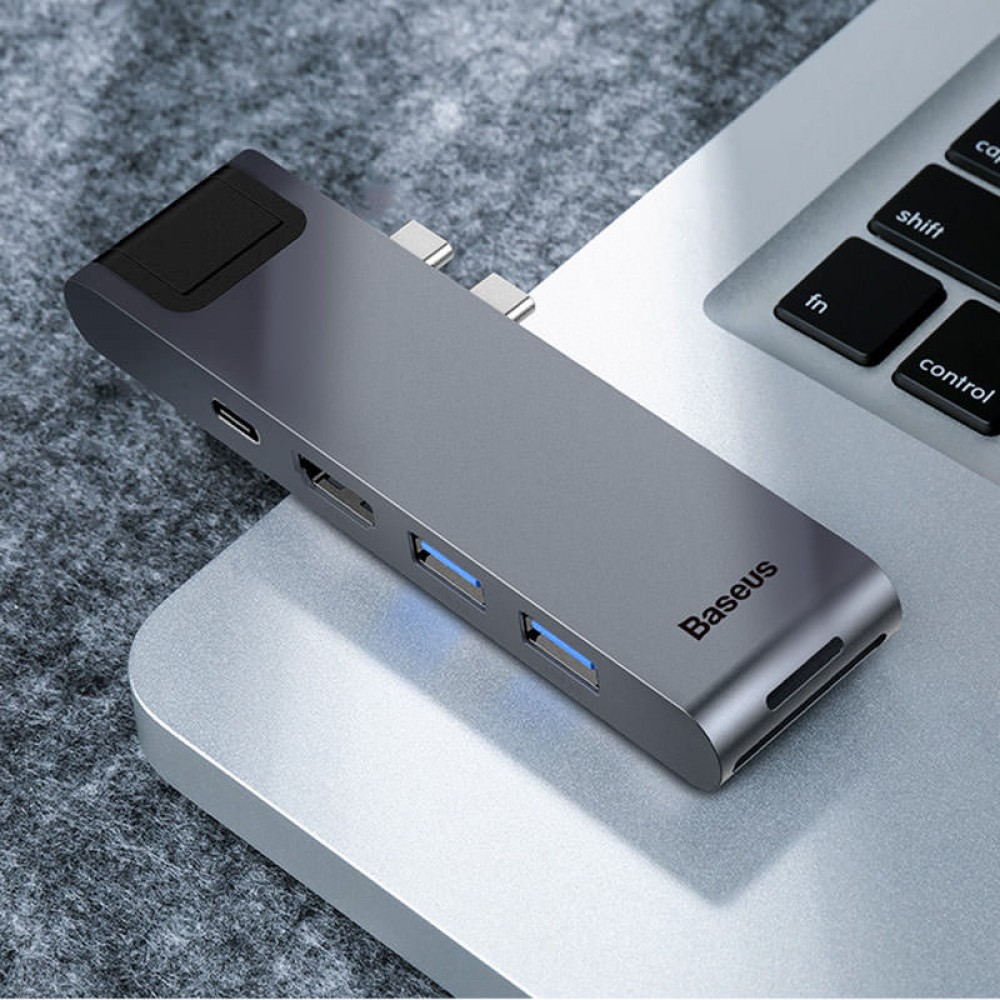 USB-концентратор Baseus Thunderbolt C+ Pro (CAHUB-L0G) - серый