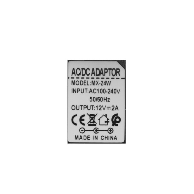 Блок питания 12V 2A 5.5x2.5 (24W)