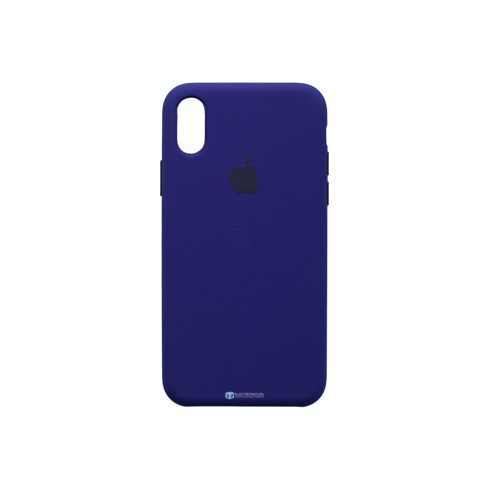 Чехол для iPhone X / iPhone XS силиконовый (фиолетовый)