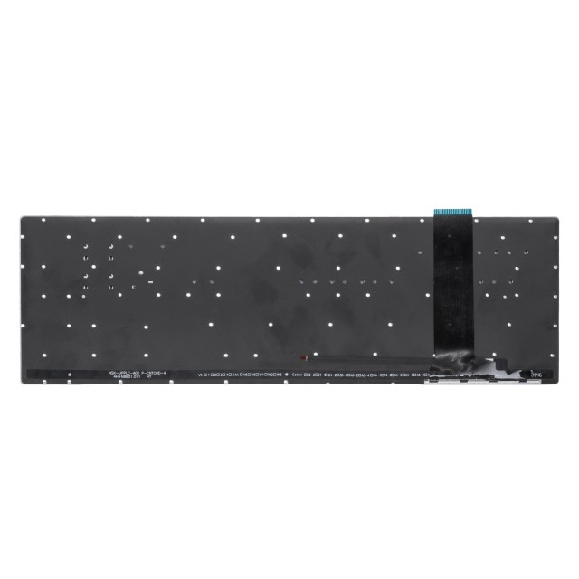 Клавиатура для Asus N550JV серебристая с подсветкой (версия 2)