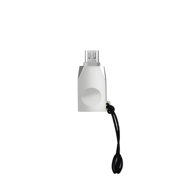 Адаптер, переходник microUSB - USB 3.0 UA10 HOCO - серебристый