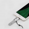 Адаптер, переходник microUSB - USB 3.0 UA10 HOCO - серебристый