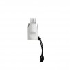 Адаптер, переходник microUSB - USB 3.0 UA10 HOCO - серебристый