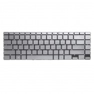 Клавиатура для ноутбука Asus ZenBook 14 UX425JA серебристая с подсветкой