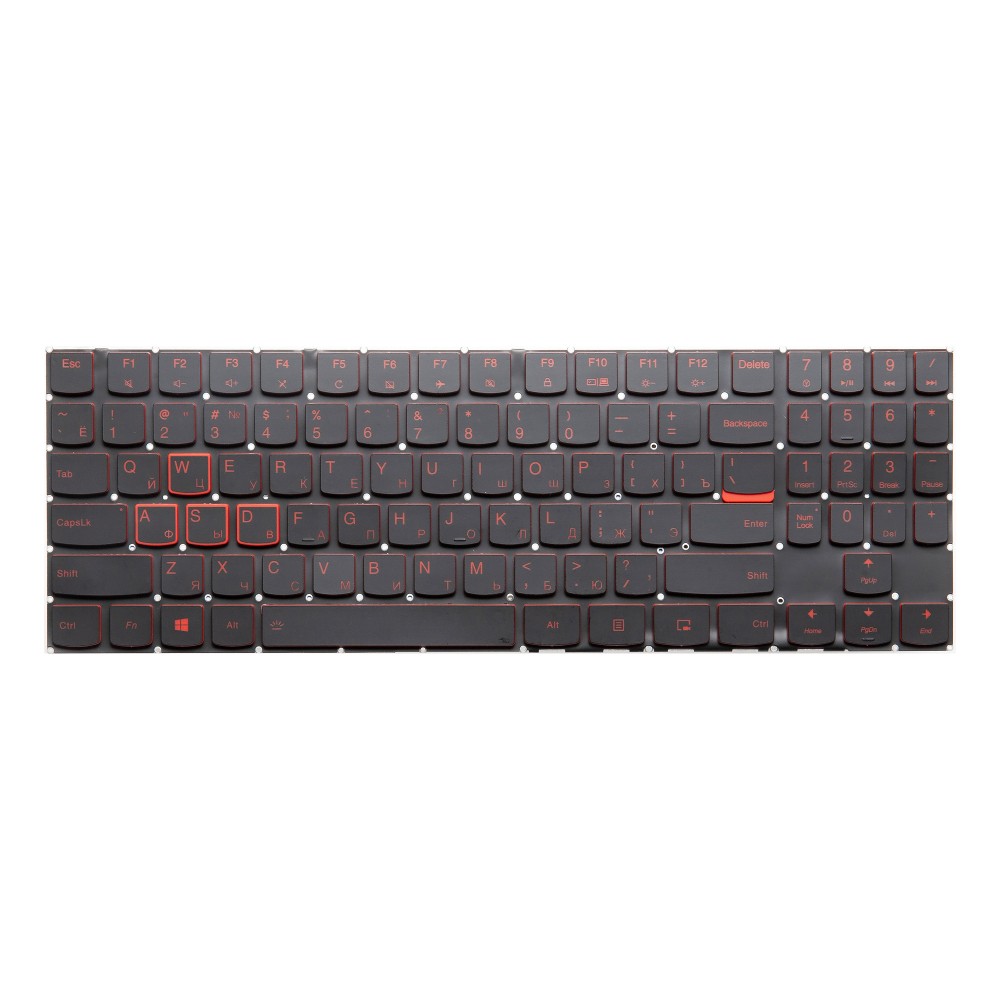 Клавиатура для Lenovo Legion Y720-15IKB - красная подсветка