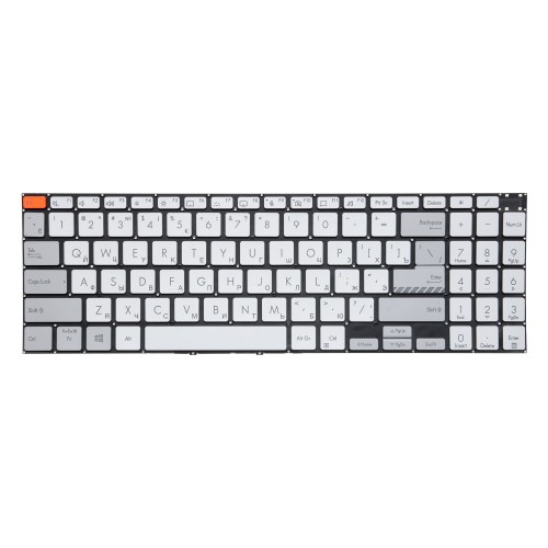 Клавиатура для Asus VivoBook Pro 15 OLED K3500PA серая с подсветкой