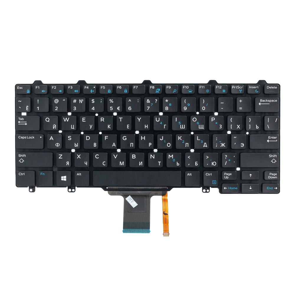 Клавиатура для ноутбука Dell Latitude E7250 с подсветкой