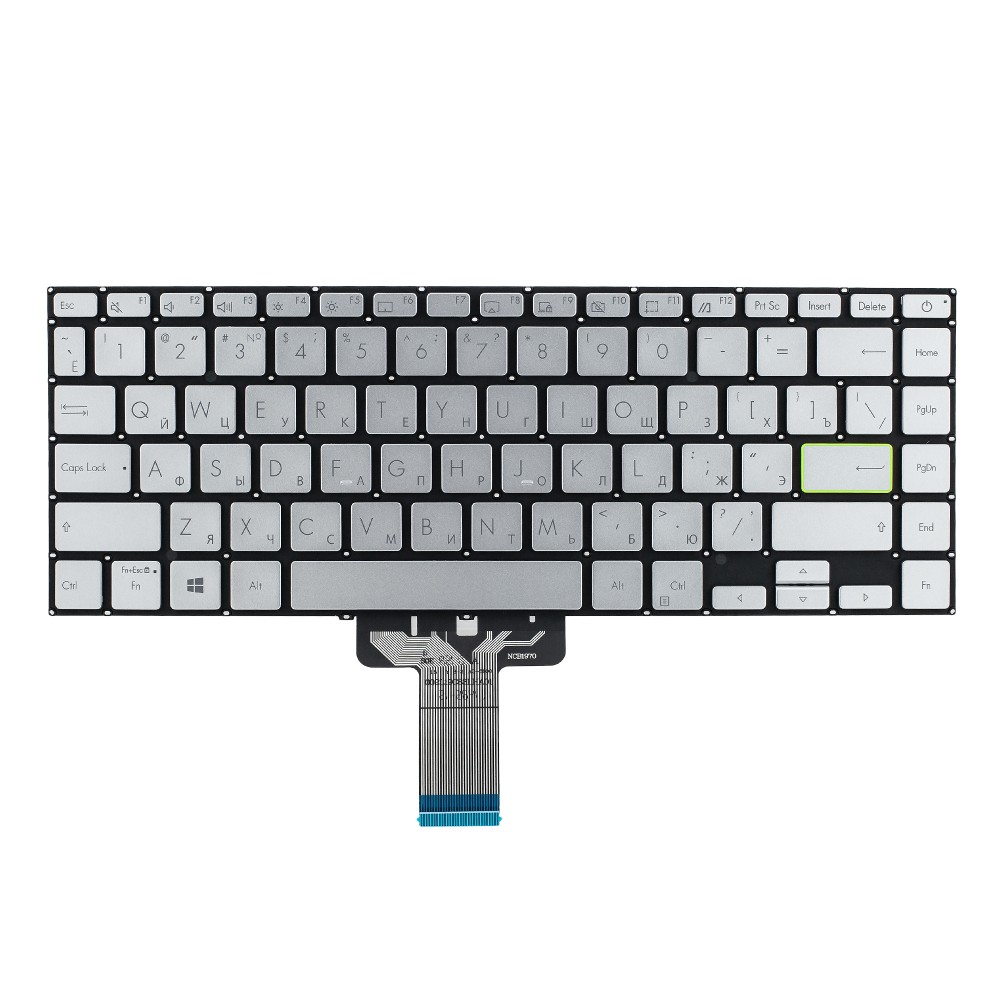 Клавиатура для Asus VivoBook M433UA серебристая