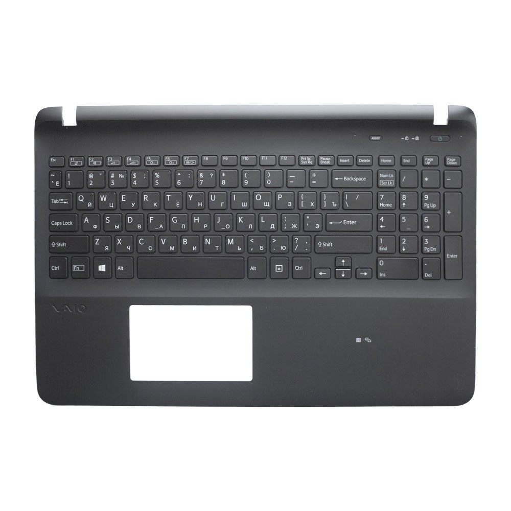 Топ-панель с клавиатурой для Sony Vaio SVF1521 черная