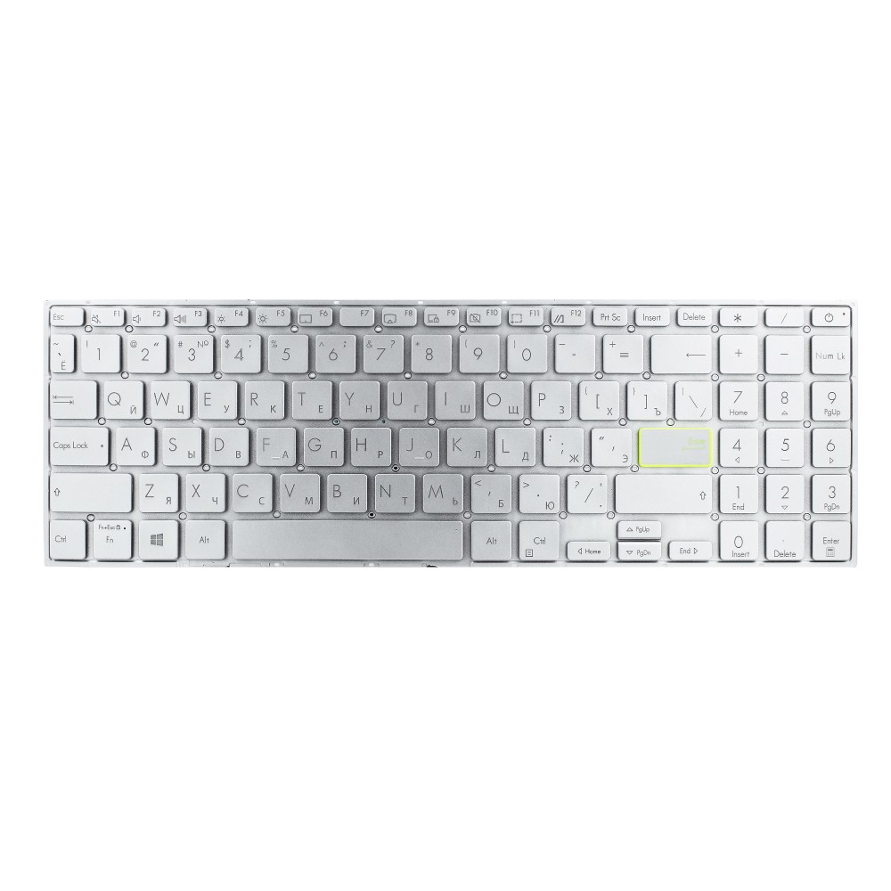 Клавиатура для Asus VivoBook S533EA серебристая