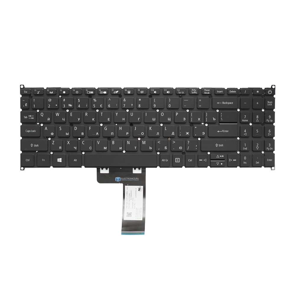 Клавиатура для Acer Aspire A315-54K с подсветкой - ORG