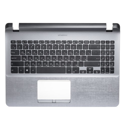 Топ-панель с клавиатурой для Asus F507UF - серая
