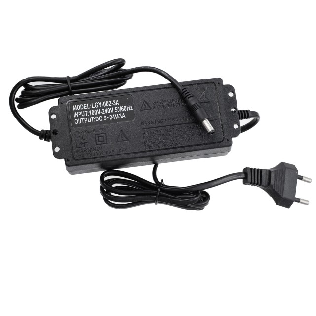 Регулируемый блок питания 9-24V 3A 5.5x2.5 (72W)