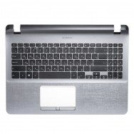 Топ-панель с клавиатурой для Asus F507UA - серая