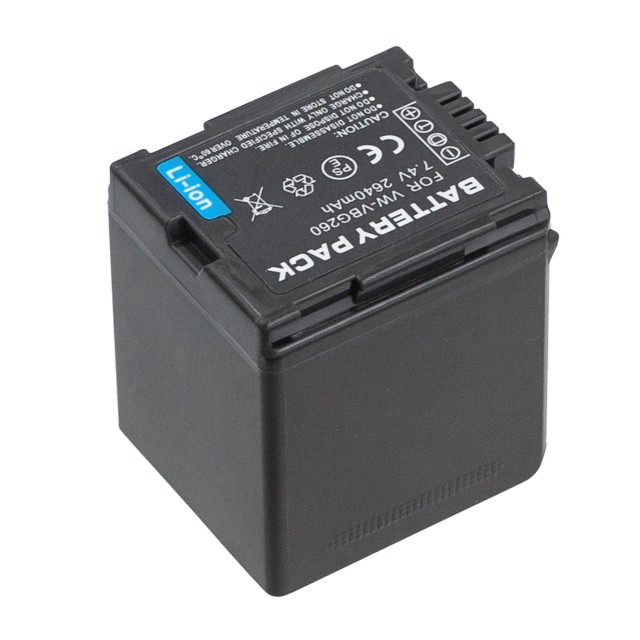 Аккумулятор VW-VBG260 для Panasonic SDR-H80 | HDC-SD100 | AG-HMC84ER | VDR-D50 | HDC-SD600 - 2640mah