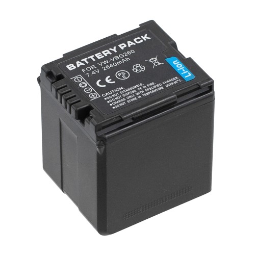 Аккумулятор VW-VBG260 для Panasonic SDR-H80 | HDC-SD100 | AG-HMC84ER | VDR-D50 | HDC-SD600 - 2640mah