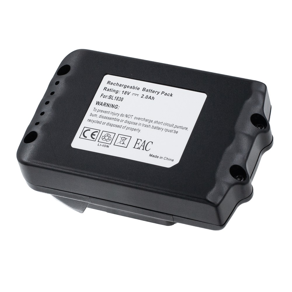 Аккумулятор для шуруповерта Makita BL1830b / BL1860b / BL1815n - 2000mAh для серий 18V