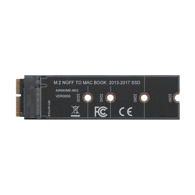 Переходник SSD M.2 (PCI-E) - Apple 12+18pin для Macbook Air Pro 2013-2017