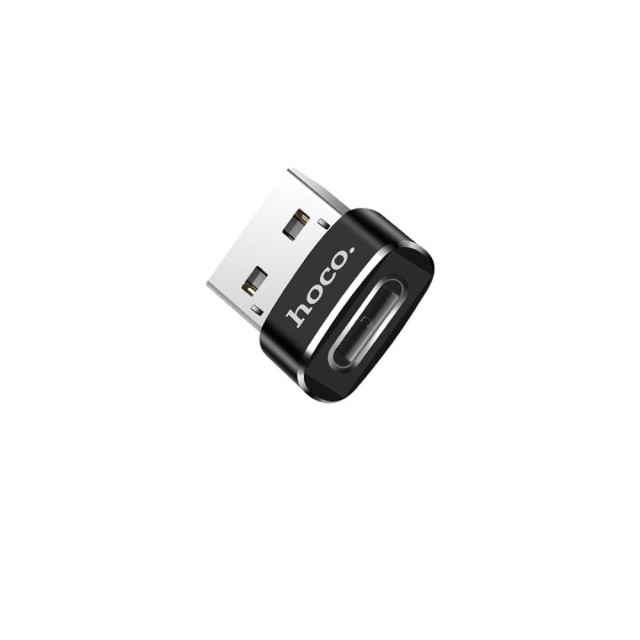 Адаптер, переходник USB - Type-C UA6 HOCO - черный