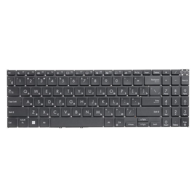 Клавиатура для Asus Vivobook Pro 16 K6602VU черная с подсветкой