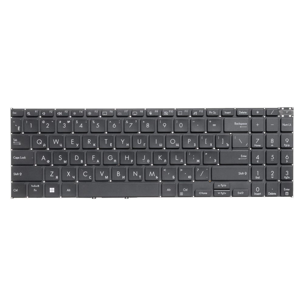 Клавиатура для Asus Vivobook Pro 16 K6602VU черная с подсветкой