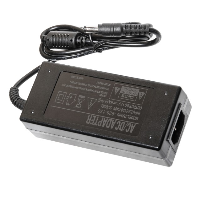 Блок питания для монитора 12V 6A 5.5 x 2.5 (72W)