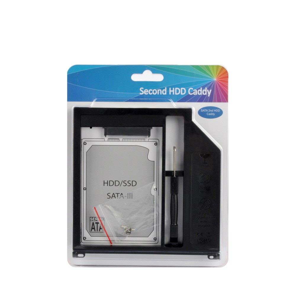 Переходник для дополнительного HDD (optibay) для Macbook SATA 9.5 mm