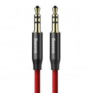 AUX кабель Baseus Yiven Audio Cable M30 1M, Красно-черный (CAM30-B91)