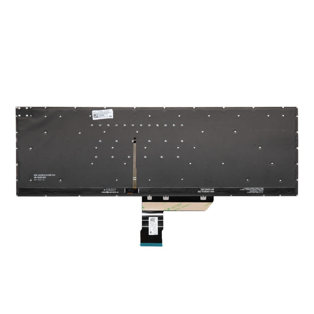 Клавиатура для Asus VivoBook Pro 16 M7600QE черная с подсветкой