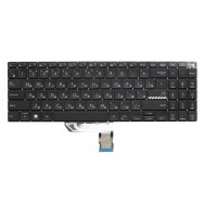 Клавиатура для Asus VivoBook Pro 15 M6500QC черная с подсветкой