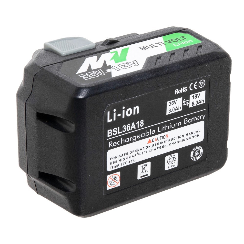 Аккумулятор для Metabo | Hitachi | Hikoki | HPT 36V | 18V - BSL36A18 | BSL36B18 | BSL1850 | BSL1830 - 3000mAh - 6000mAh