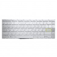 Клавиатура для Asus VivoBook F413EA серебристая с подсветкой - версия 2