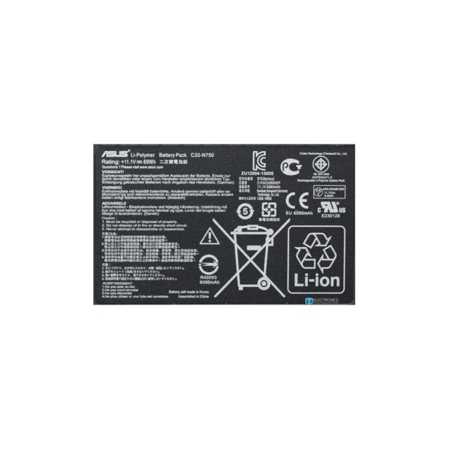 Аккумулятор, батарея C32-N750