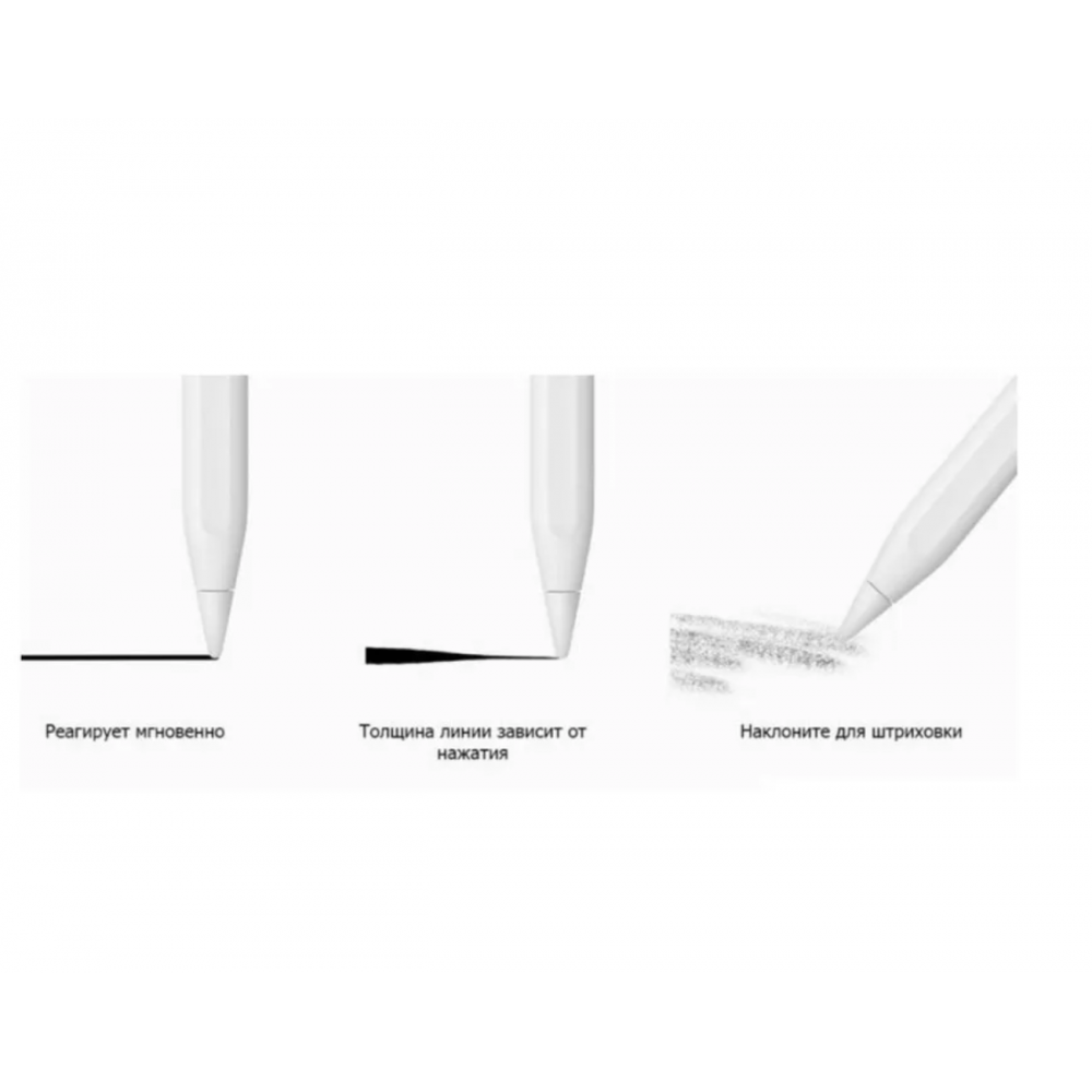 Активный стилус Pencil Pen 2 для Apple iPad - белый