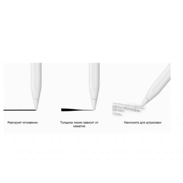 Активный стилус Pencil Pen 2 для Apple iPad - белый