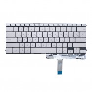 Клавиатура для Asus ZenBook UX490UA серебристая (с подсветкой)