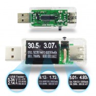 Многофункциональный тестер USB 12 в 1 прозрачный