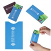 Чехол защитный для карты с RFID блокировкой, картонный со слоем алюминия, оранжевый