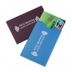 Чехол защитный для карты с RFID блокировкой, картонный со слоем алюминия, оранжевый