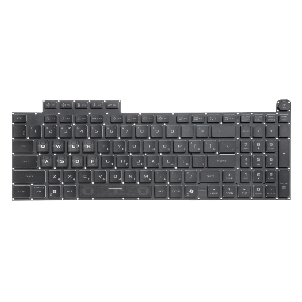 Клавиатура для ноутбука Asus ROG Strix G18 G815LW с RGB подсветкой (4-ZONE)
