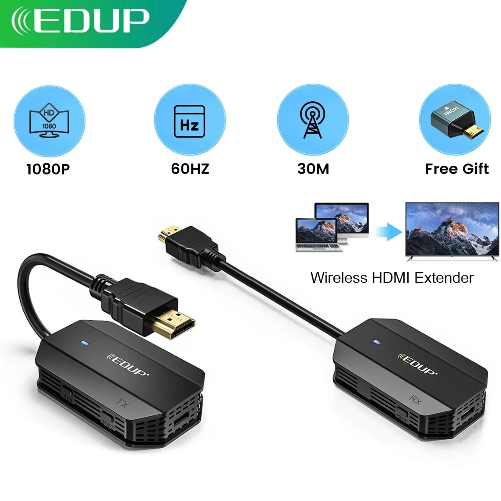 Беспроводной HDMI адаптер EDUP EH-WD9905 (приемник + передатчик)