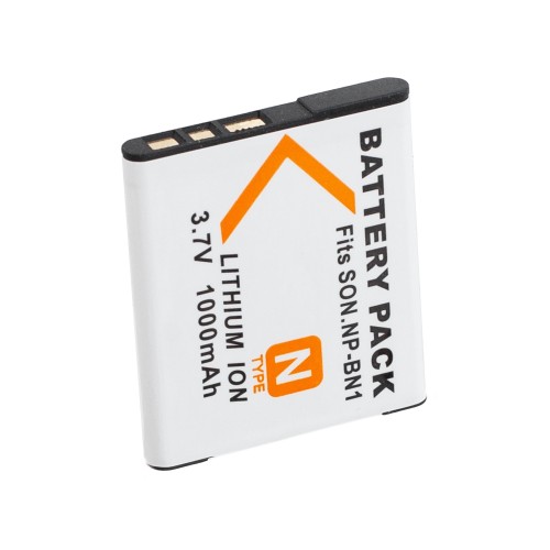 Аккумулятор NP-BN1 для Sony Cyber-shot DSC-J, QX, T, TF, TX, WX - 1000mah