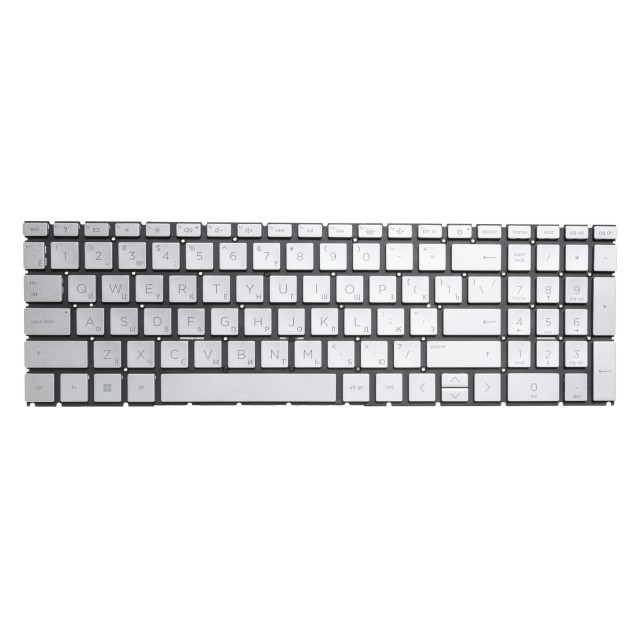 Клавиатура для HP Pavilion 15-EG1000 серебристая с подсветкой