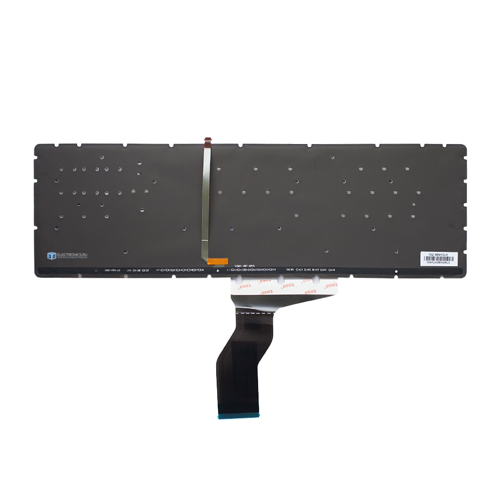 Клавиатура для HP 15-bs100 белая с подсветкой