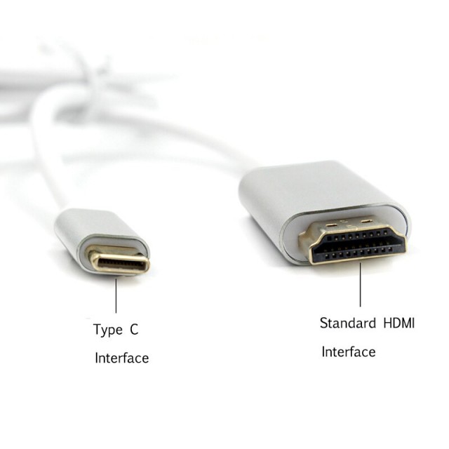 Кабель USB Type-C - HDMI 1.8 м - белый