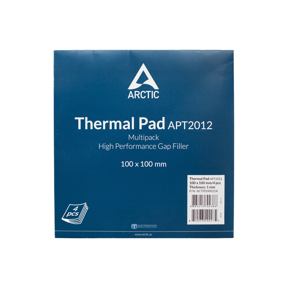 Термопрокладка Arctic Thermal Pad Basic 100x100x1mm - 4шт