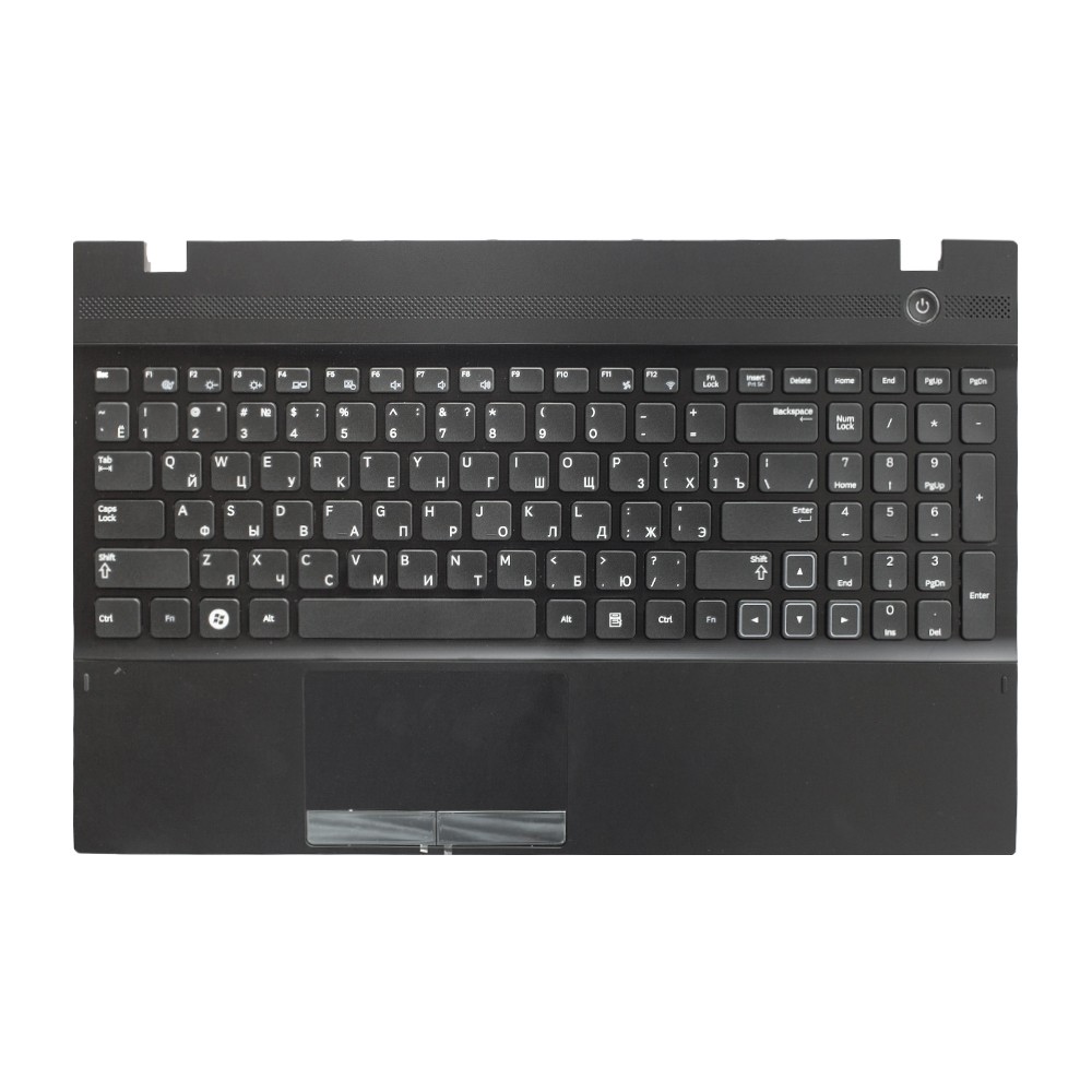 Топ-панель с клавиатурой для Samsung NP300V5A черная